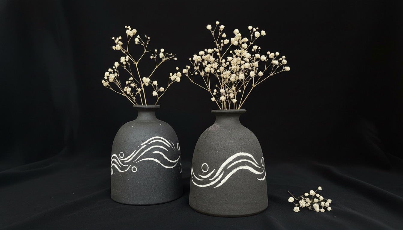 Abstract sculptural ceramic form